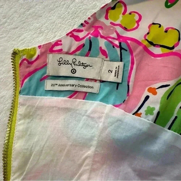 NWT Lilly Pulitzer For Target Women's Nosey Posie Shift Cotton Mini Dress Size 2 - Picture 9 of 15